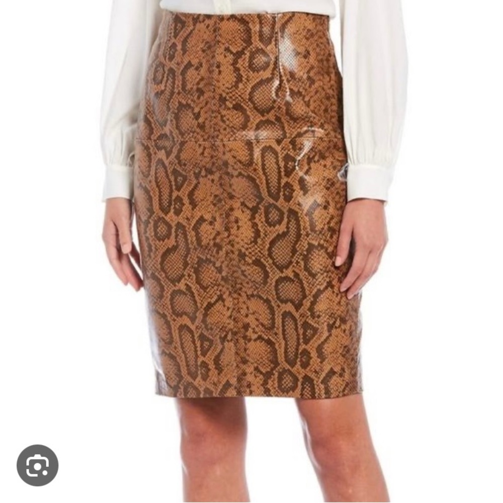 Antonio Melani Leather Skirt